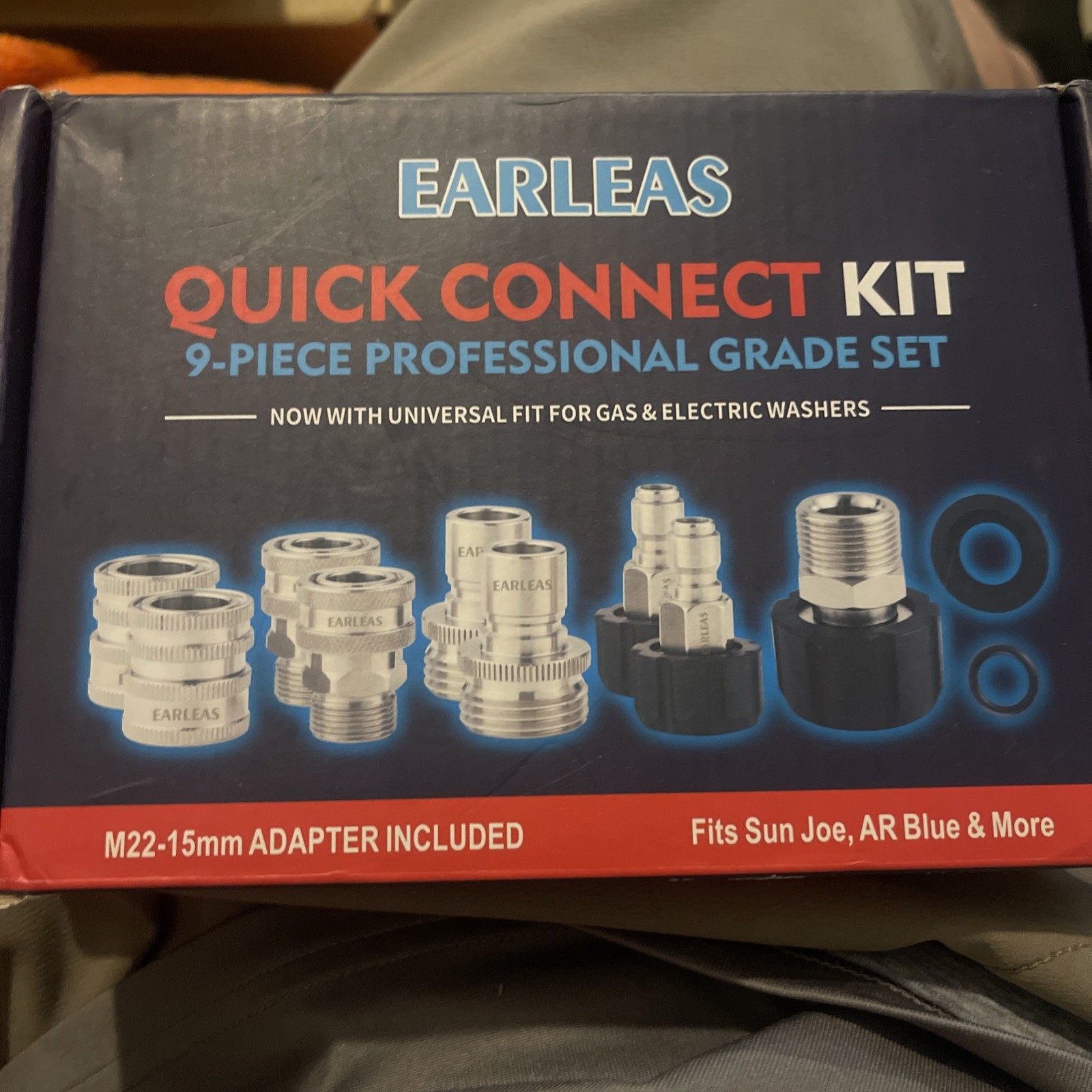 McKillans® M22-15mm Pressure Washer Quick Connect Kit, M22-15mm to 3/8 Male