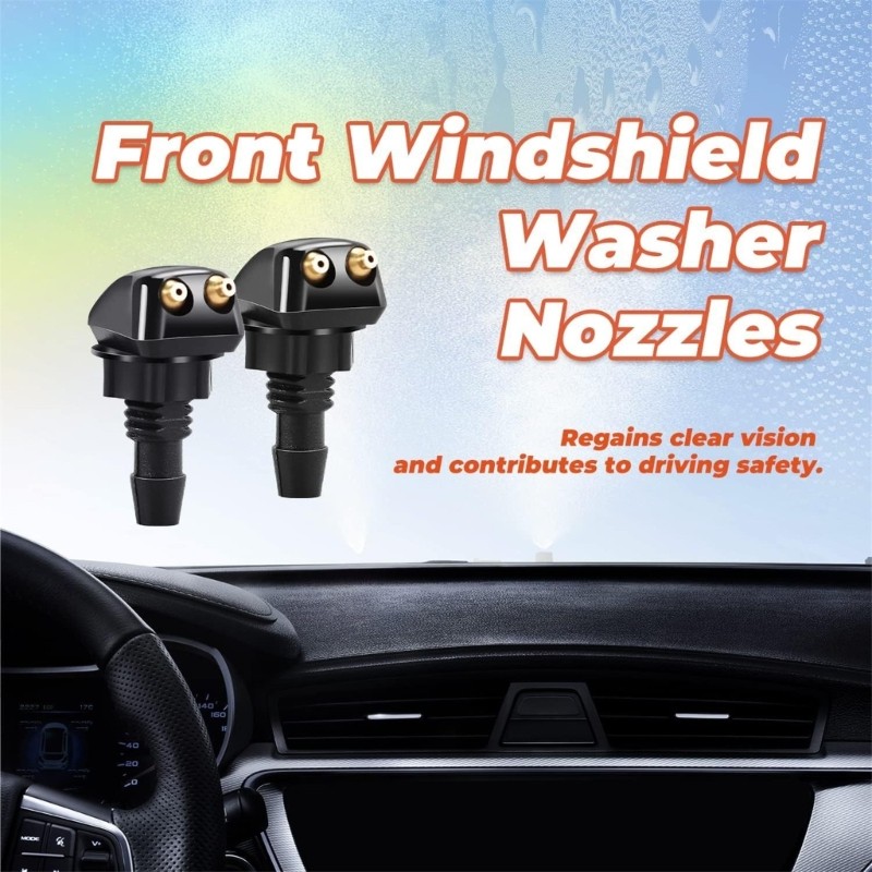 Universally Car Windscreen Washer Wiper Water Spray Nozzles Car Accessories