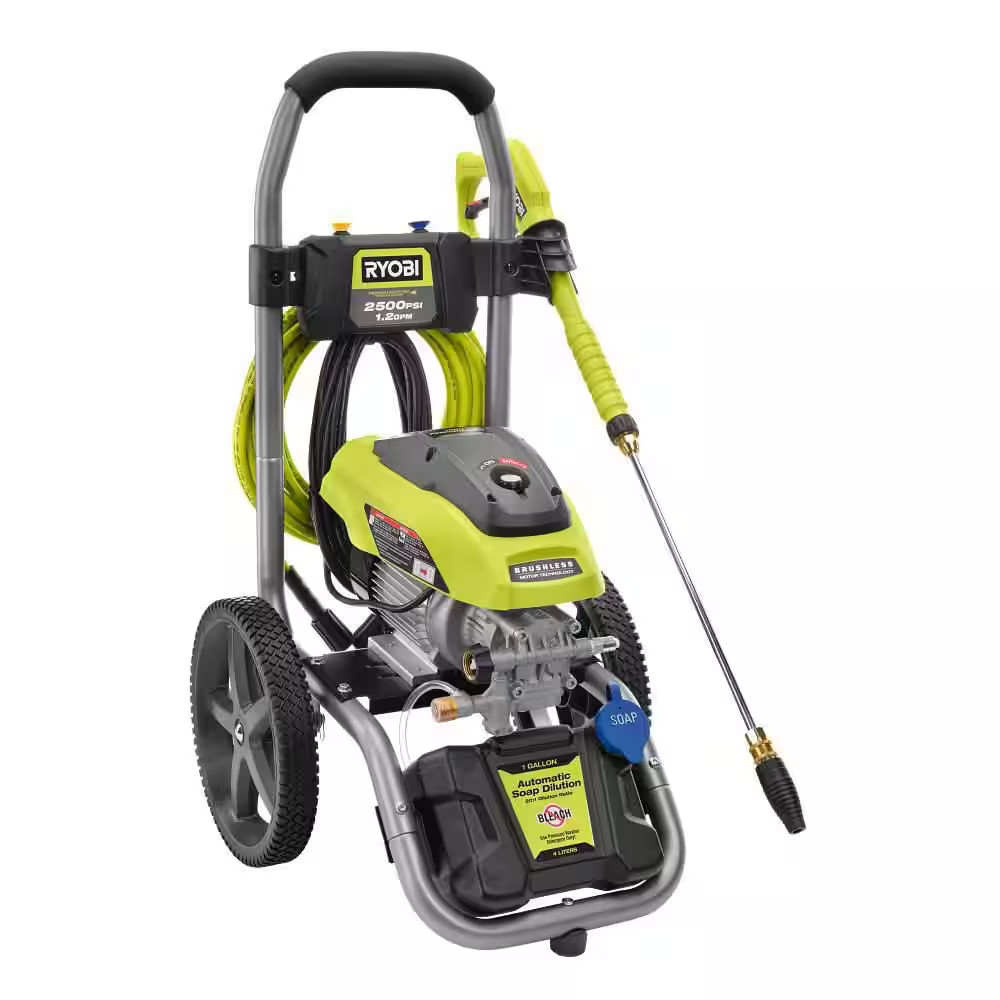 2500 PSI 1.2 GPM Cold Water Electric Pressure Washer and 12 In. Surface Cleaner