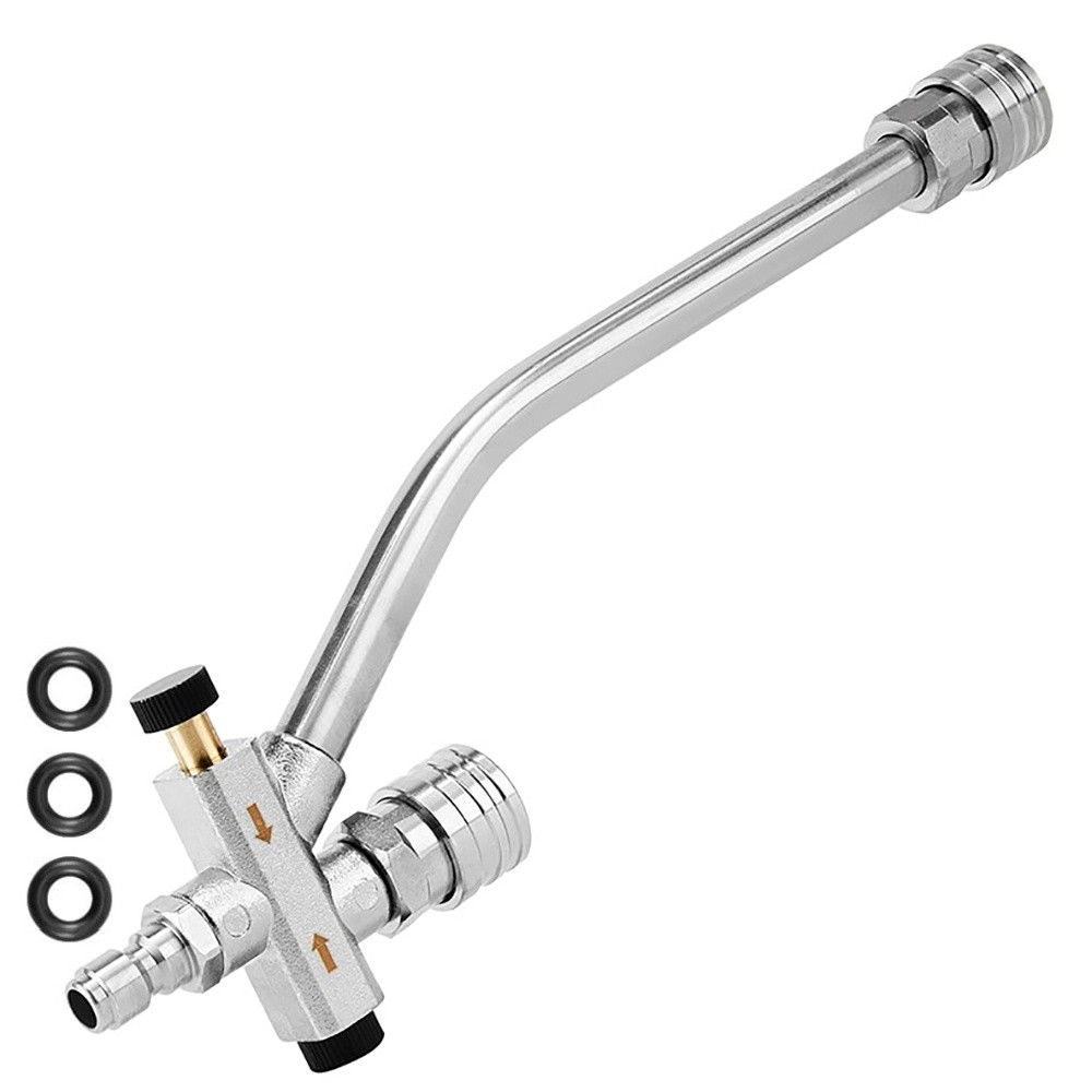 Foam Cannon Dual Connector Pressure Washer Foam Blaster 1/4″” Lance Nozzle NEW