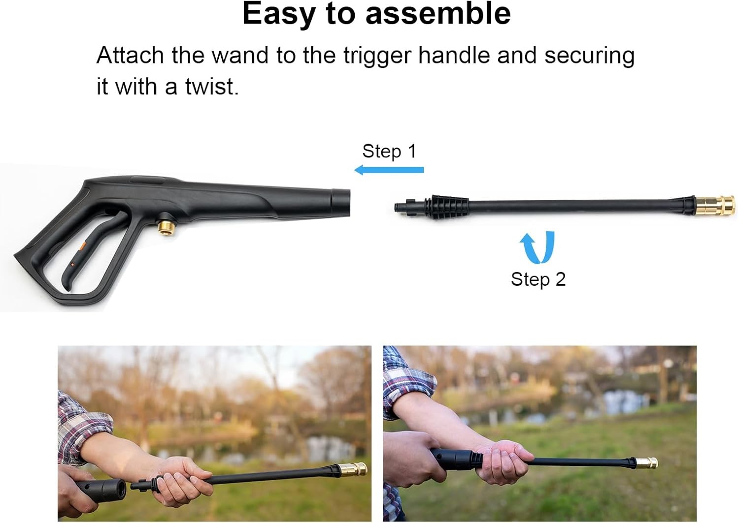 Pressure Washer Gun Set Max W.P. 2320PSI B.P. 5000PSI Replacement Ryobi