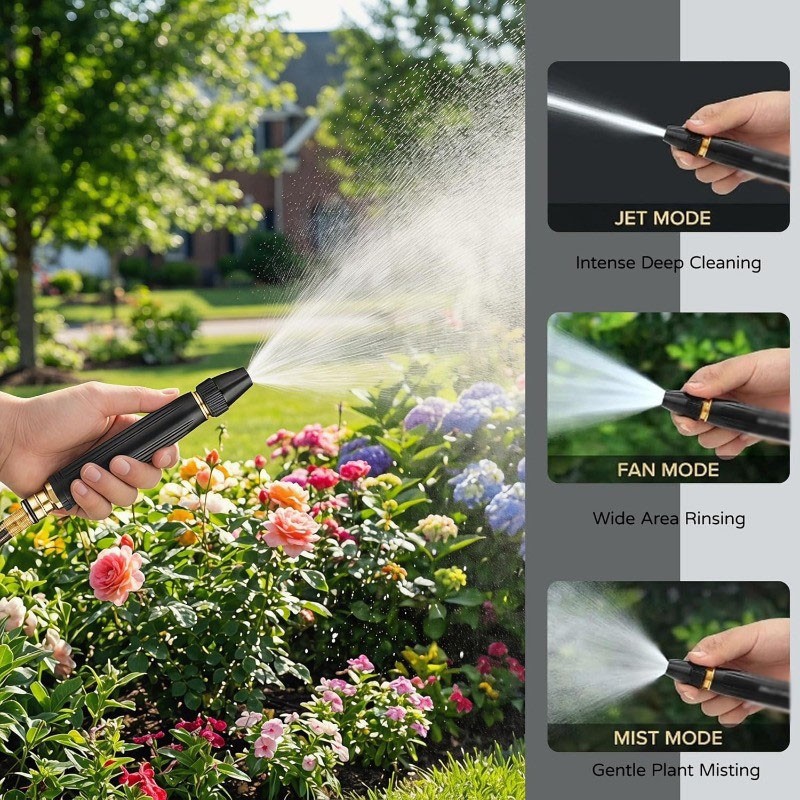 Larnto High Pressure Hose Nozzle Water Gun for Car Wash Garden Pressure Booster