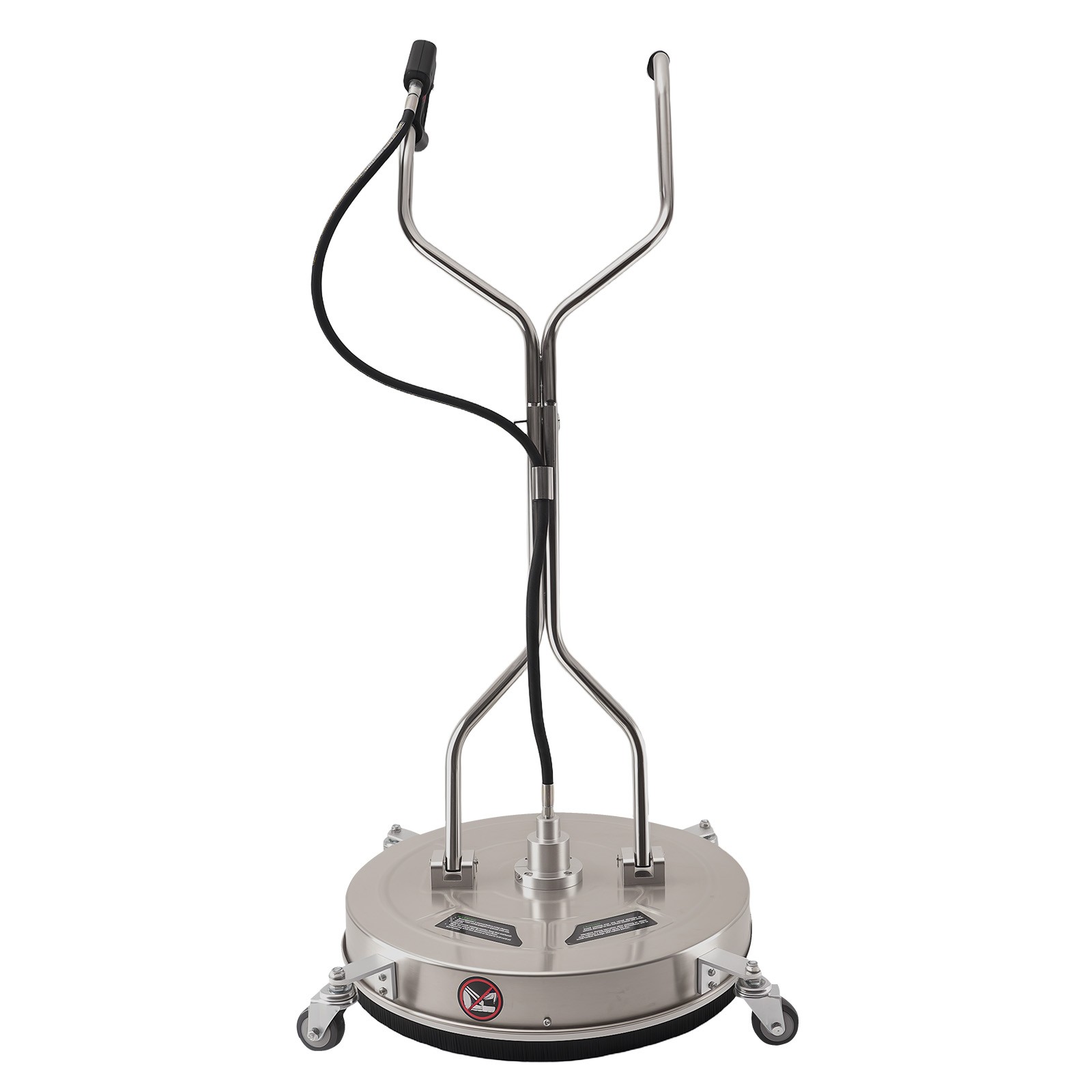 24 inch Pressure Washer Surface Cleaner Stainless Steel Dual Handle Mobility