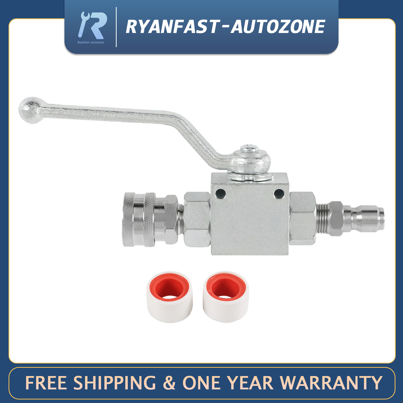 NEW 3/8″ Ball Valve for Pressure Washers Max 4500 PSI 3/8″ fitting Female Out