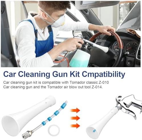 Car Cleaning Gun Kit for Classic Car Cleaning Gun Z-010 and Air Blow Out Tool Z-