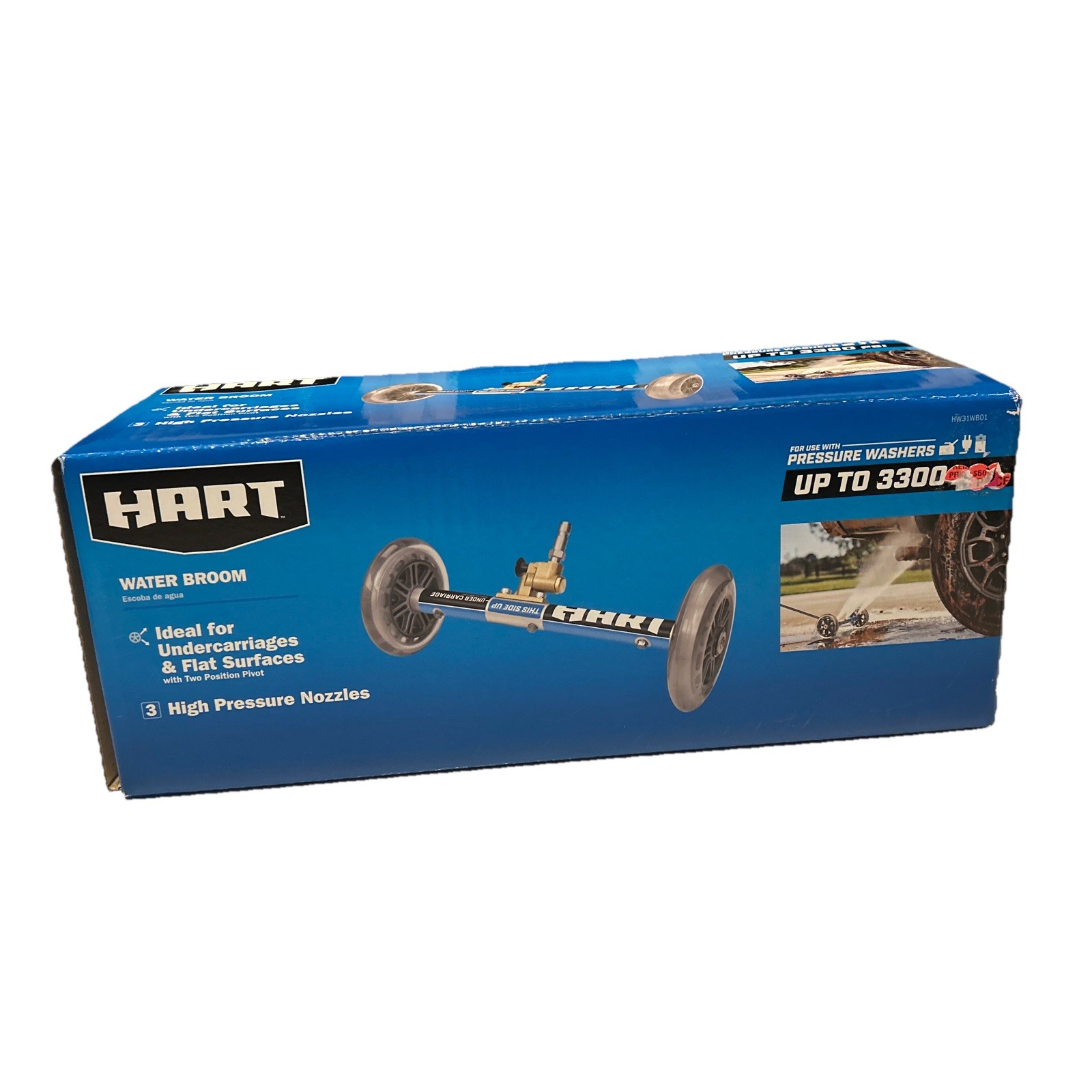 Hart 11″ Water Broom Undercarriage Surface Cleaner Pressure UP to 3300 PSI