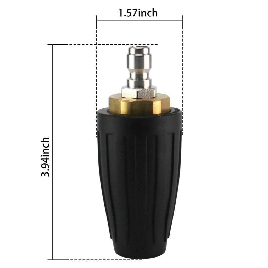Power Pressure Washer 3600 PSI Turbo Nozzle Rotating-Rotary 3.0 GPM Nozzles