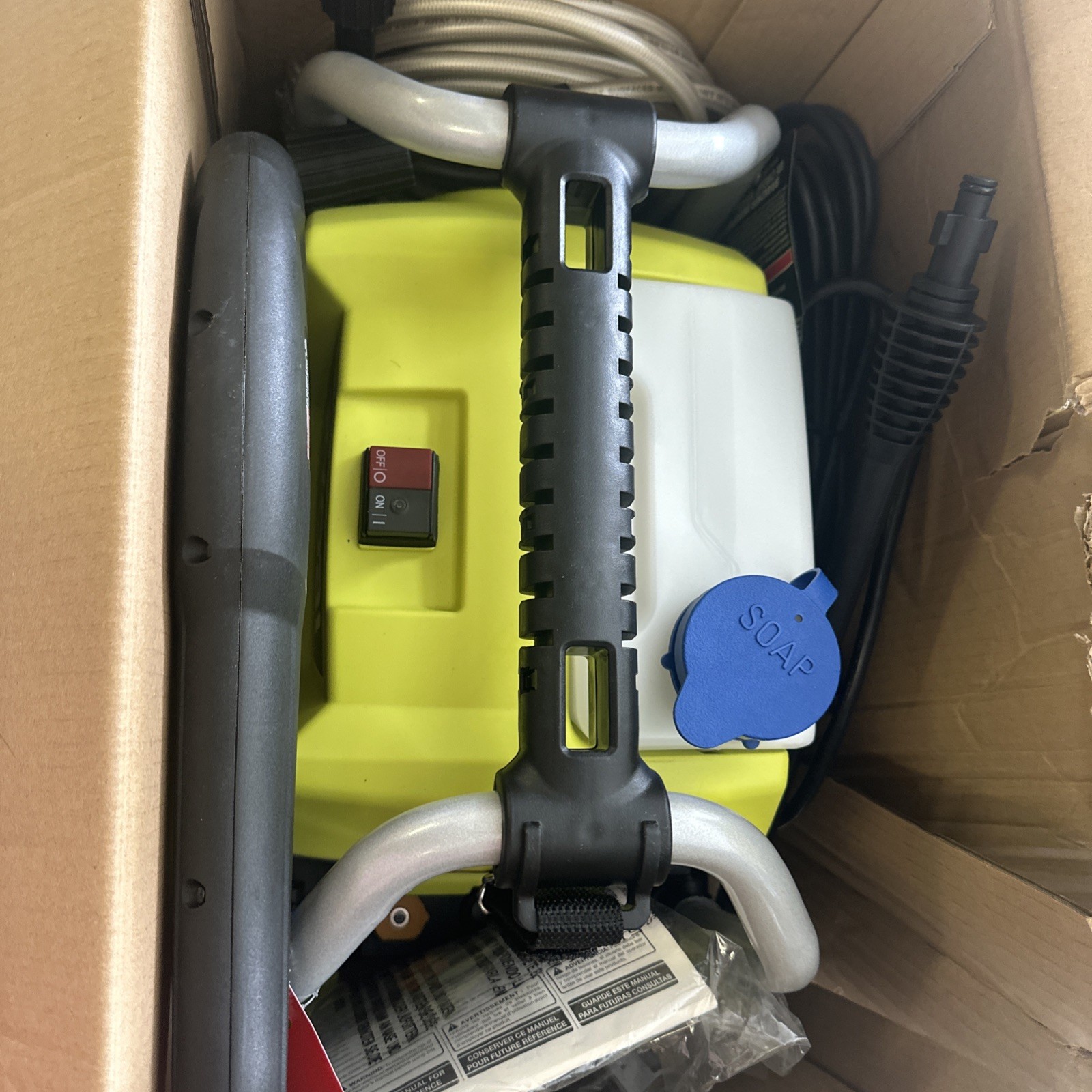 RYOBI 1900 PSI 1.2 GPM ELECTRIC PRESSURE WASHER RY1419MT -OPEN BOX-