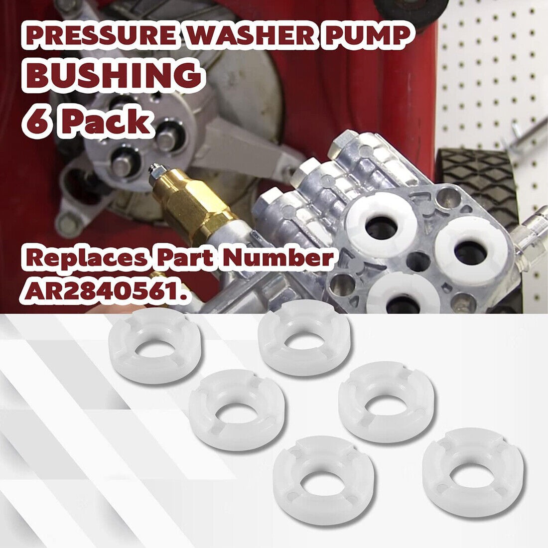 for Annovi Reverberi RMW2.2G24 SRMW2.2G26 EZ AR Pressure Pump Bushings AR2840561