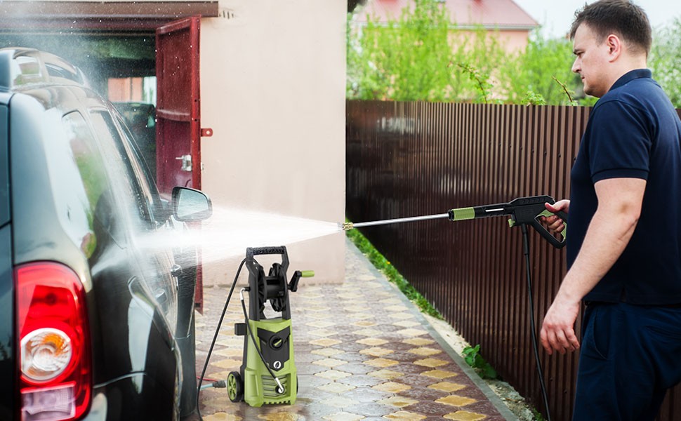 4000 PSI Electric Pressure Washer Powerful Cleaning Machine For Car Patio Metal