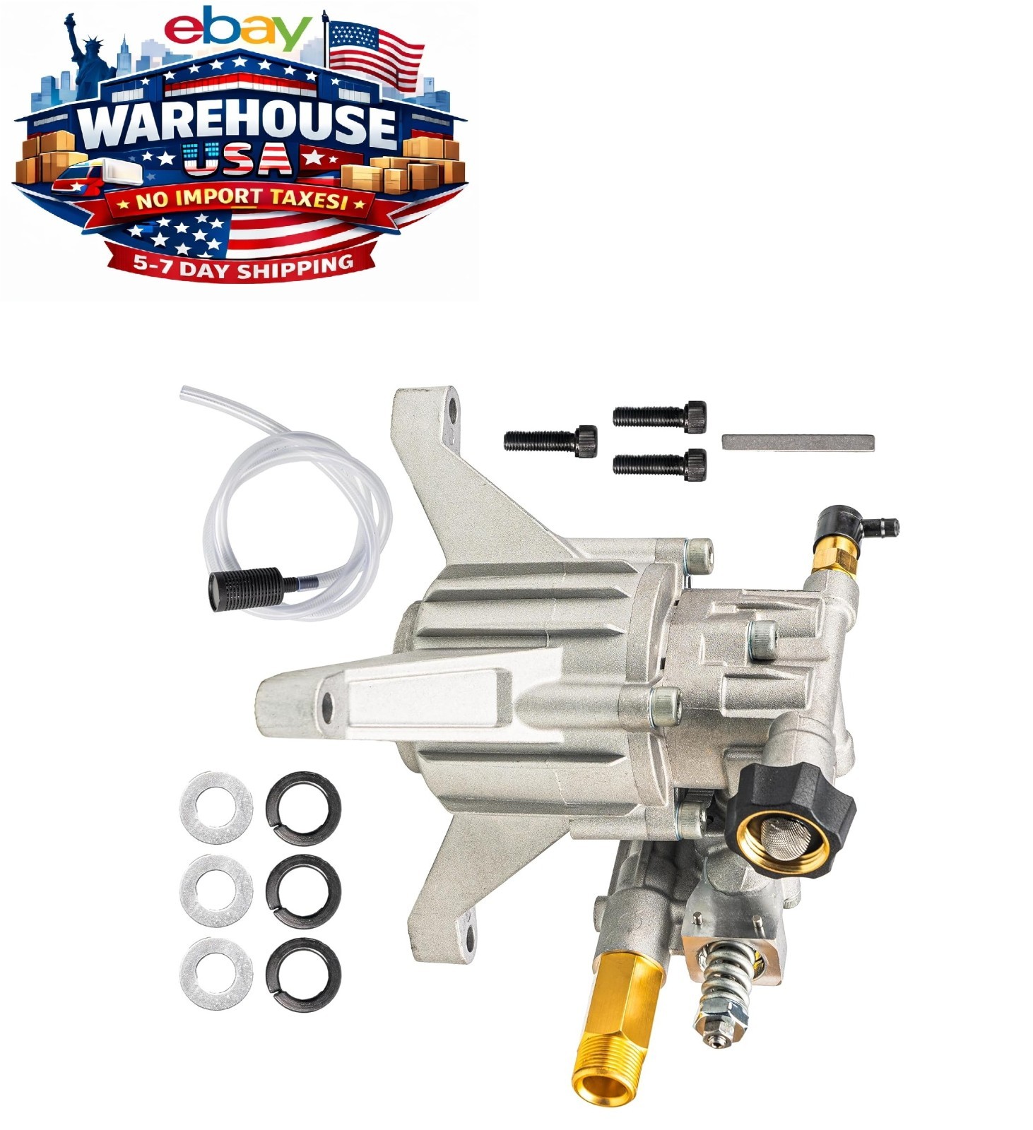 Craftsman 580.752521 2800 PSI Pressure Washer Pump Vertical 7/8 Crank Free Key