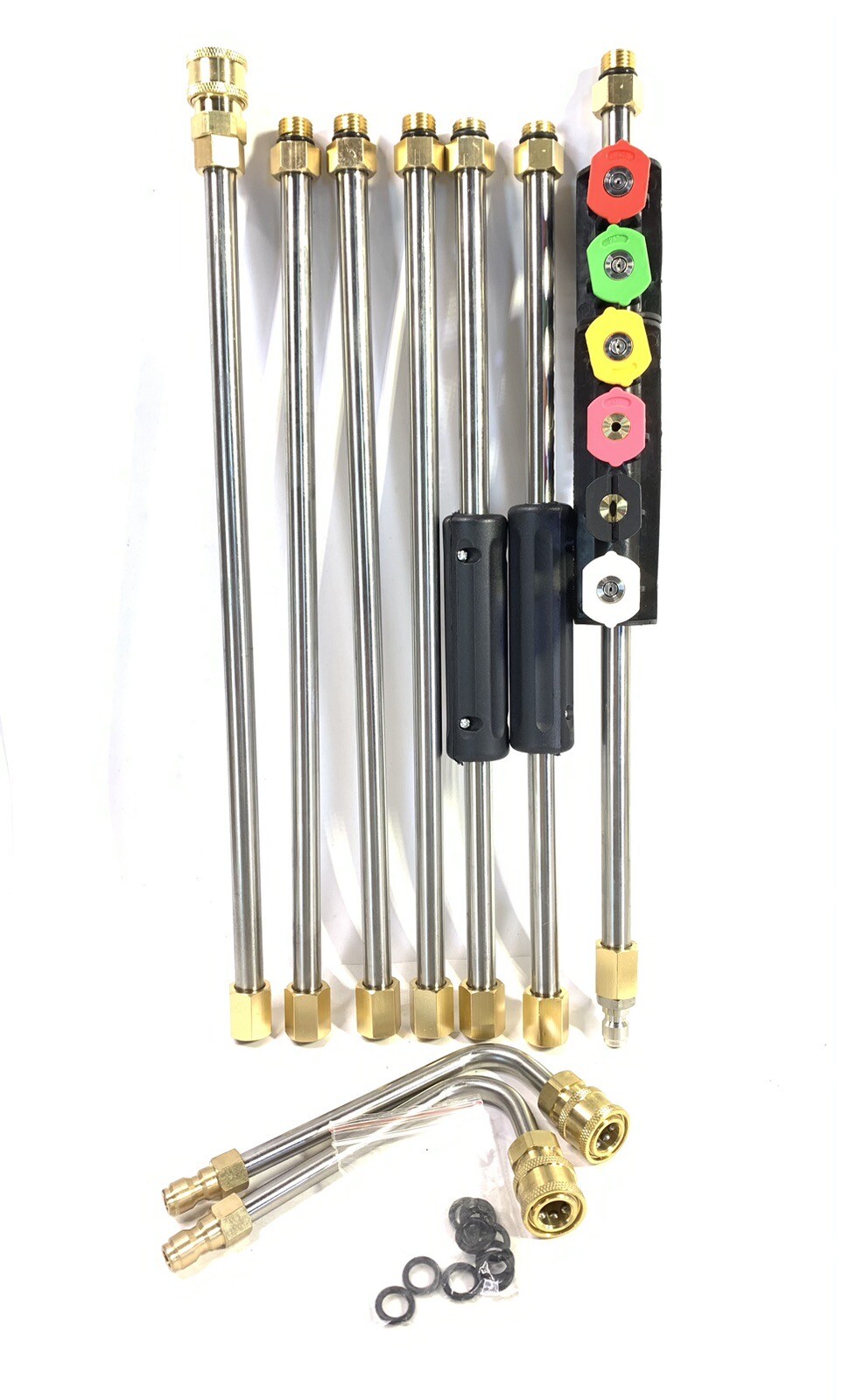120 Inch Power Pressure Washer Extension Wands Spray Nozzle Gutter Cleaning Tool