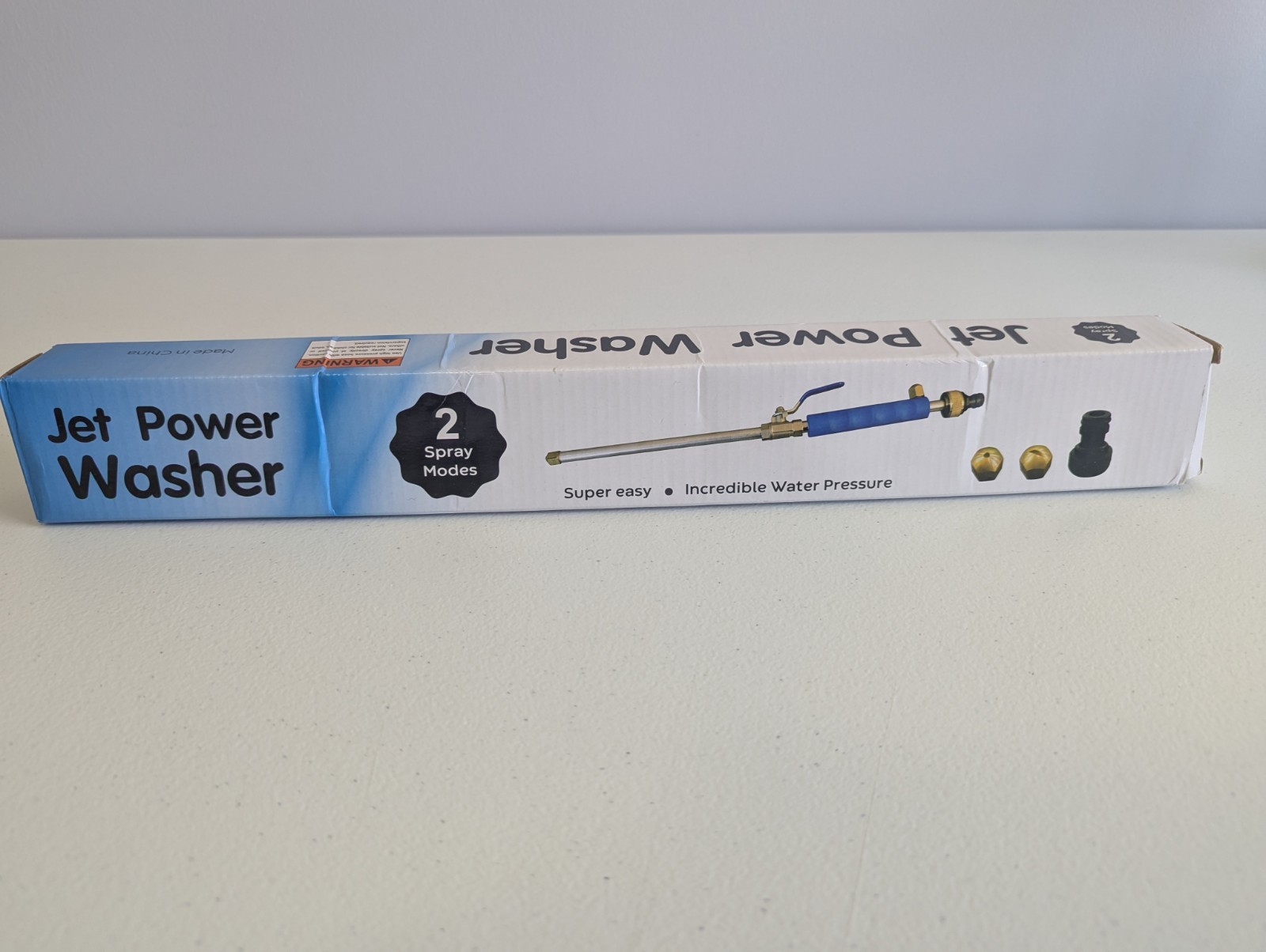 Jet Power Washer Wall Water Spray Gun Nozzle Wand Attachment High Hose