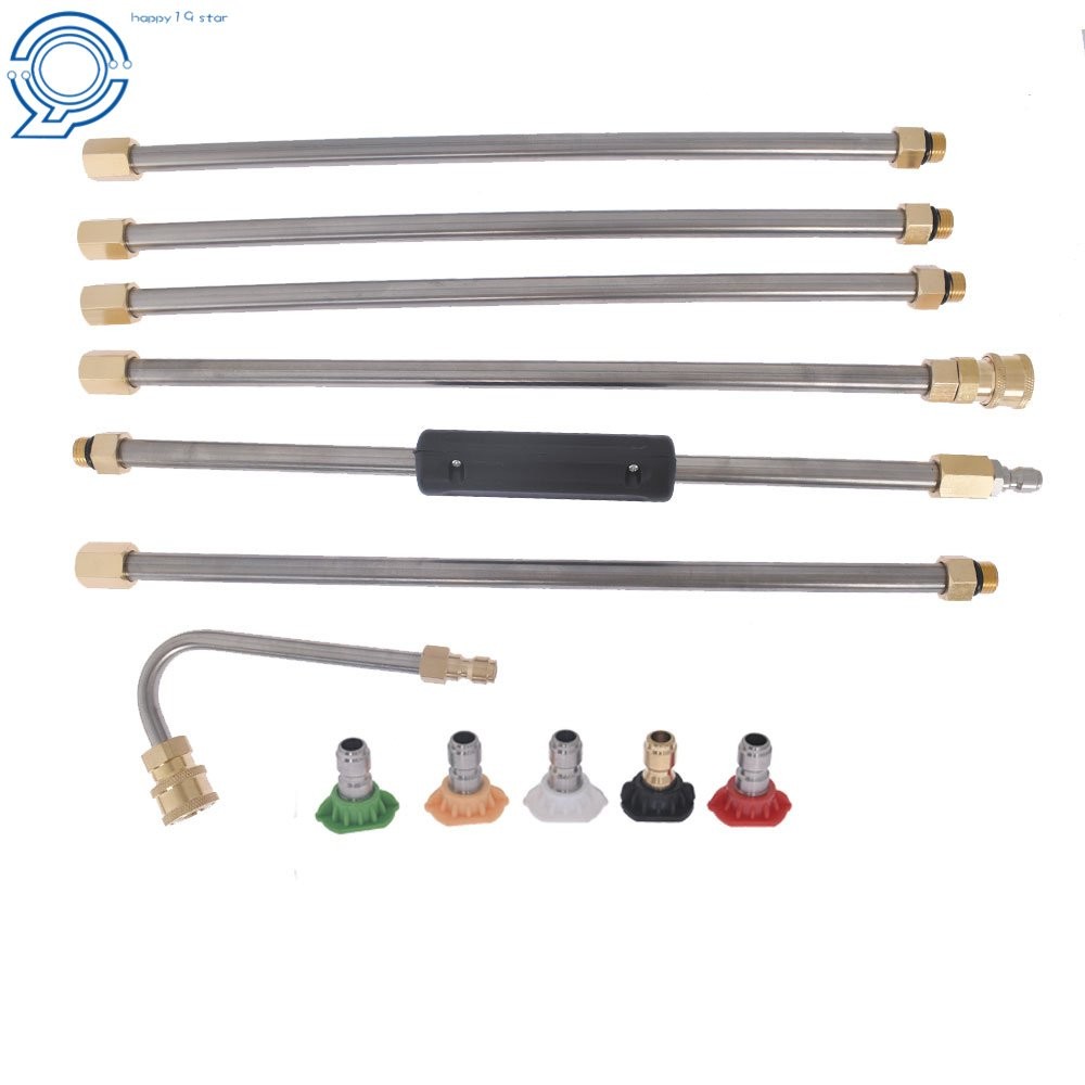 High Pressure Washer Extension Wand Set 5 Cleaner Hose And Nozzle Kit 4000PSI