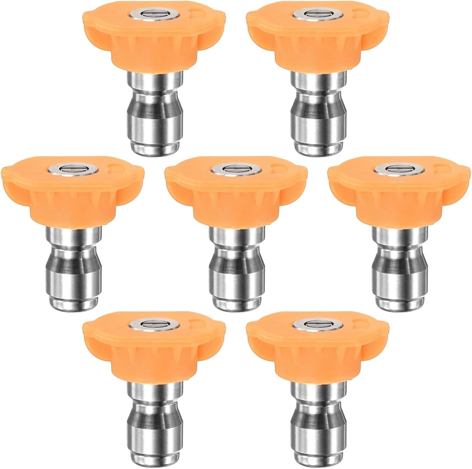 7PCS Pressure Washer Spray Nozzle Tips, 1/4 Inch Quick Connect, 4000PSI 15 Degre