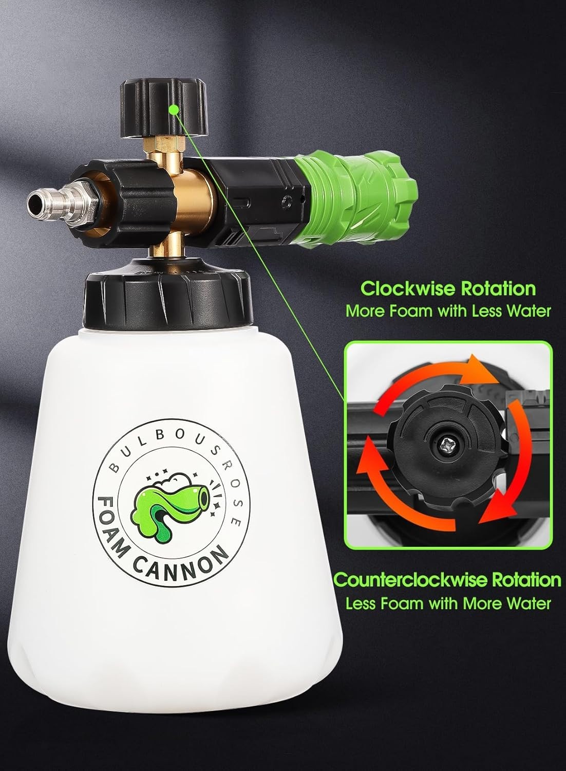 1.5L Electric Car Foam Sprayer, Foam Sprayer for Car Wash with USB Rechargeable,