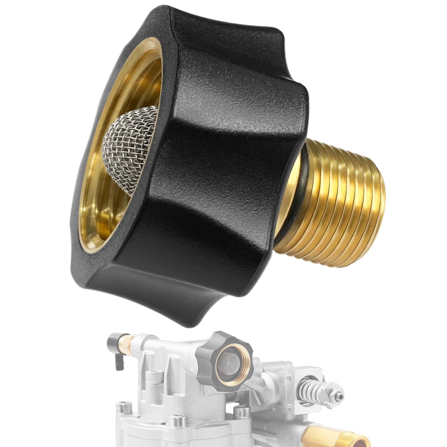 7112362 Water Inlet Fitting for Simpson Pressure Washer Pump Parts, Fits Multipl