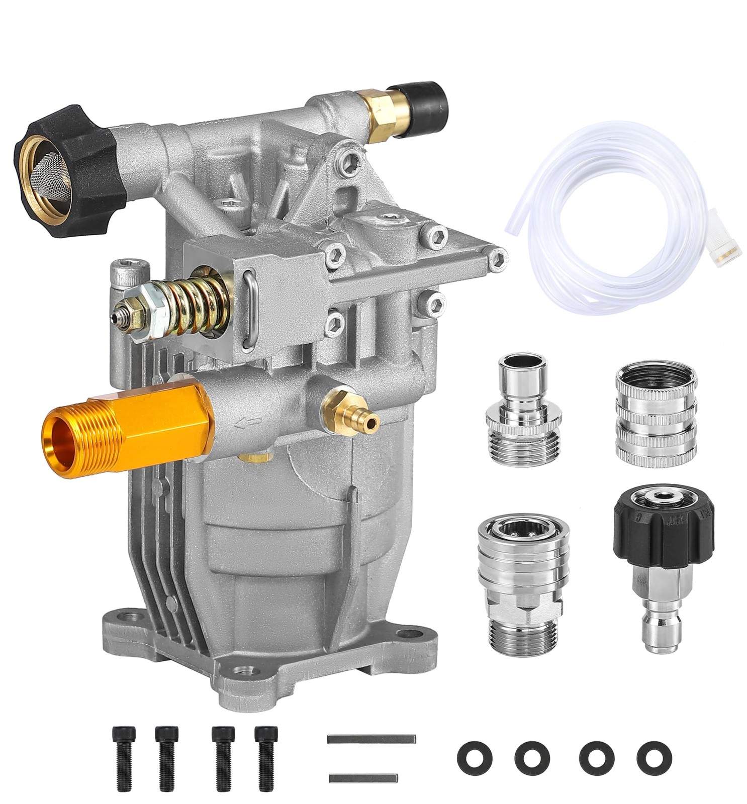M MINGLE 3/4 Shaft Horizontal Pressure Washer Pump – 3000 PSI Power Washer Pump