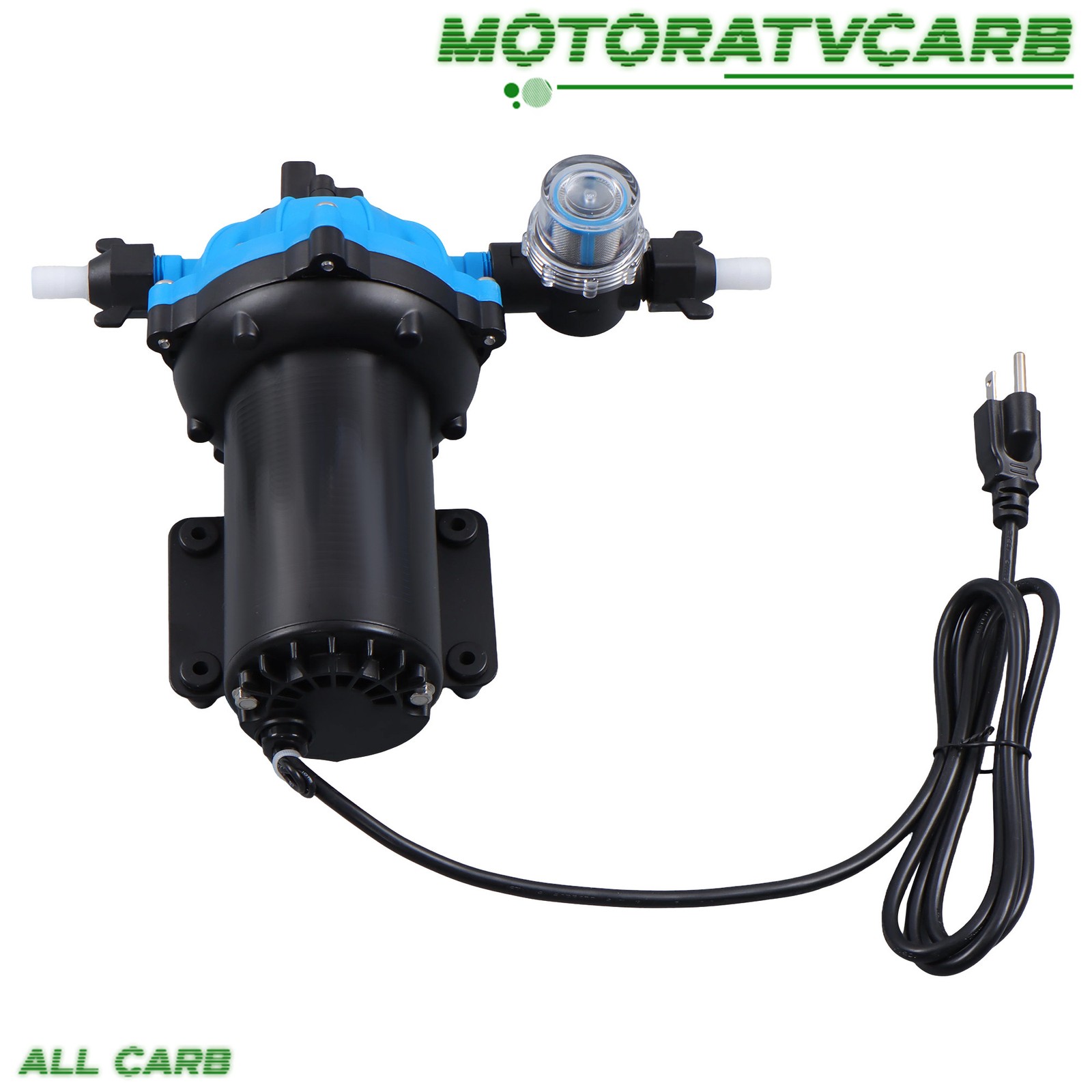 ALL-CARB Water Pressure Booster Diaphragm Pump 5-chamber 110V AC 80PSI 6GPM