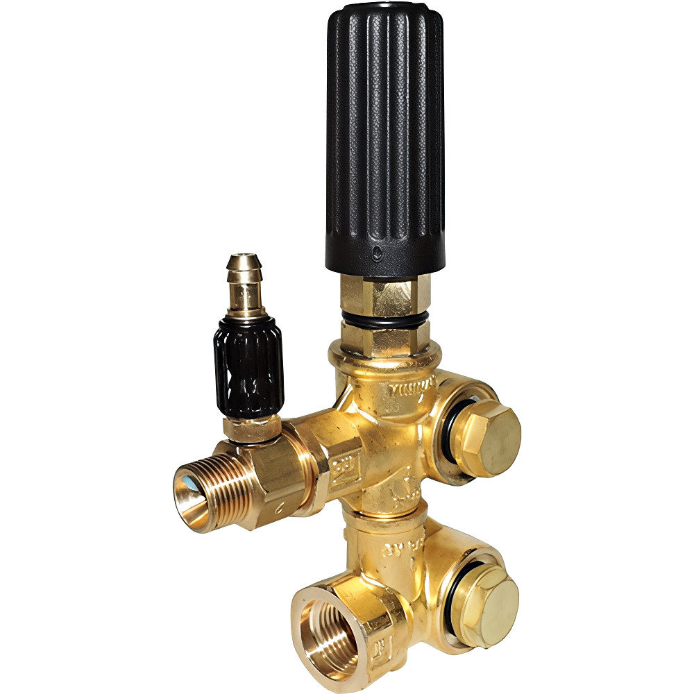 AR21039 Mini-Matic 4/B Unloader Valve Annovi Reverberi Brass 2600 PSI 1/2F 3/8M