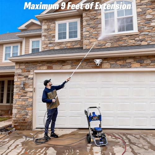 Pressure Washer Extension Wand 9 Ft for Gas and Electric Power Washers,