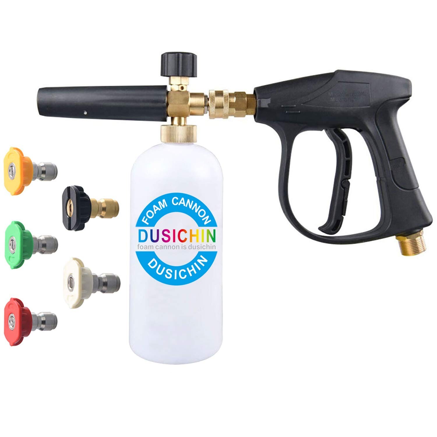DUSICHIN DUS-018 Foam Cannon Lance Pressure Washer Nozzle Tip Spray Gun 3000 …
