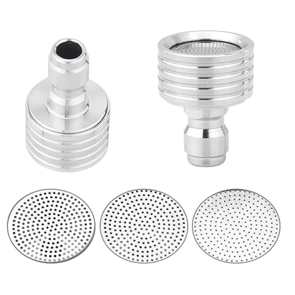 Set of 2 Stainless Steel Pressure Washer Nozzle Tips for Soft Wash Shower