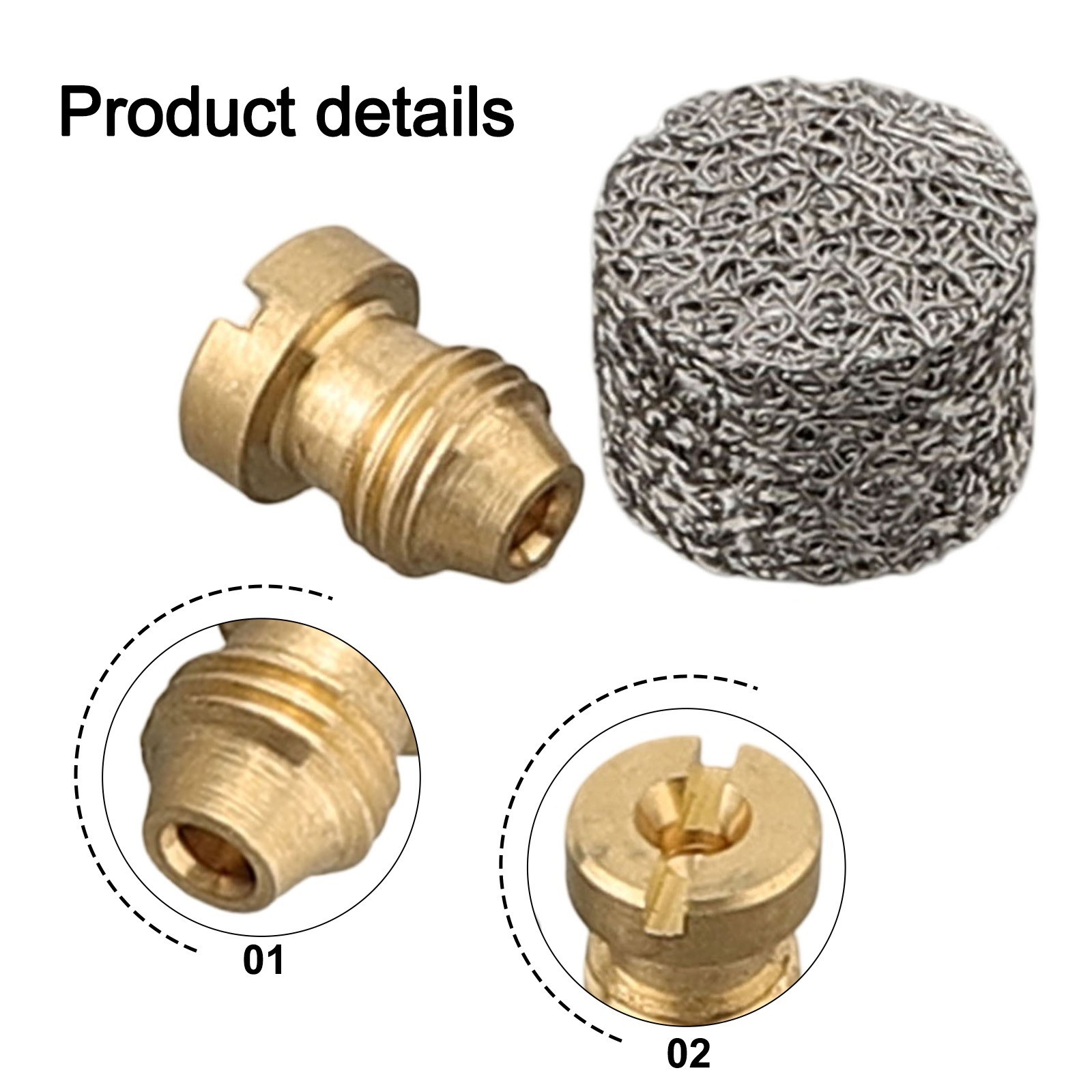 1.0/1.1mm Thread Foam Orifice Nozzle Tips Foam Maker Set For Snow Foam Lance