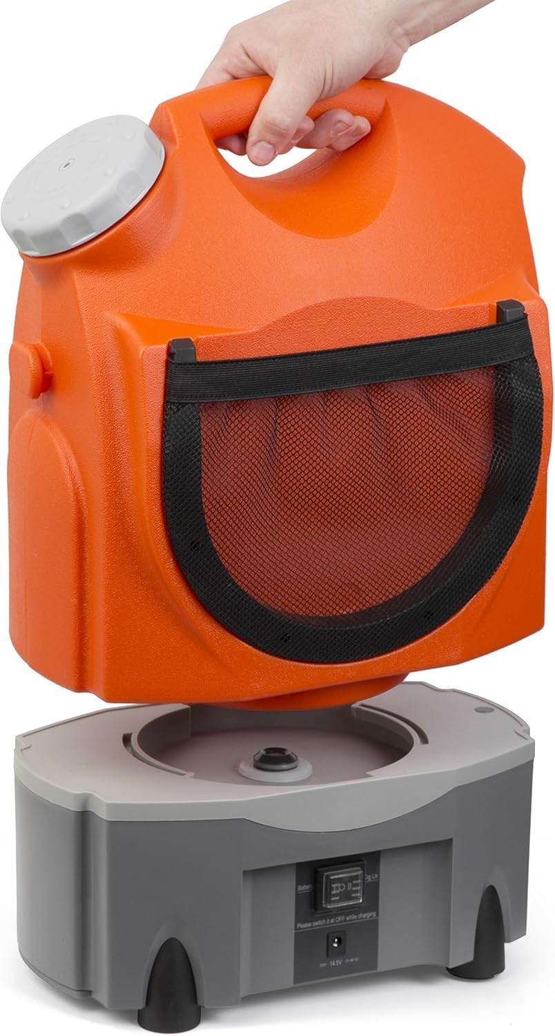 Multipurpose Portable Spray Washer w/ 4.5 Gal Tank – 130.5 PSI, Battery Powered