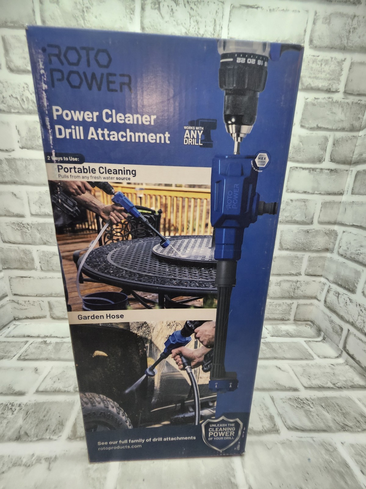 ROTOPOWER Power Cleaner Drill Attachment 600-PSI 1-GPM