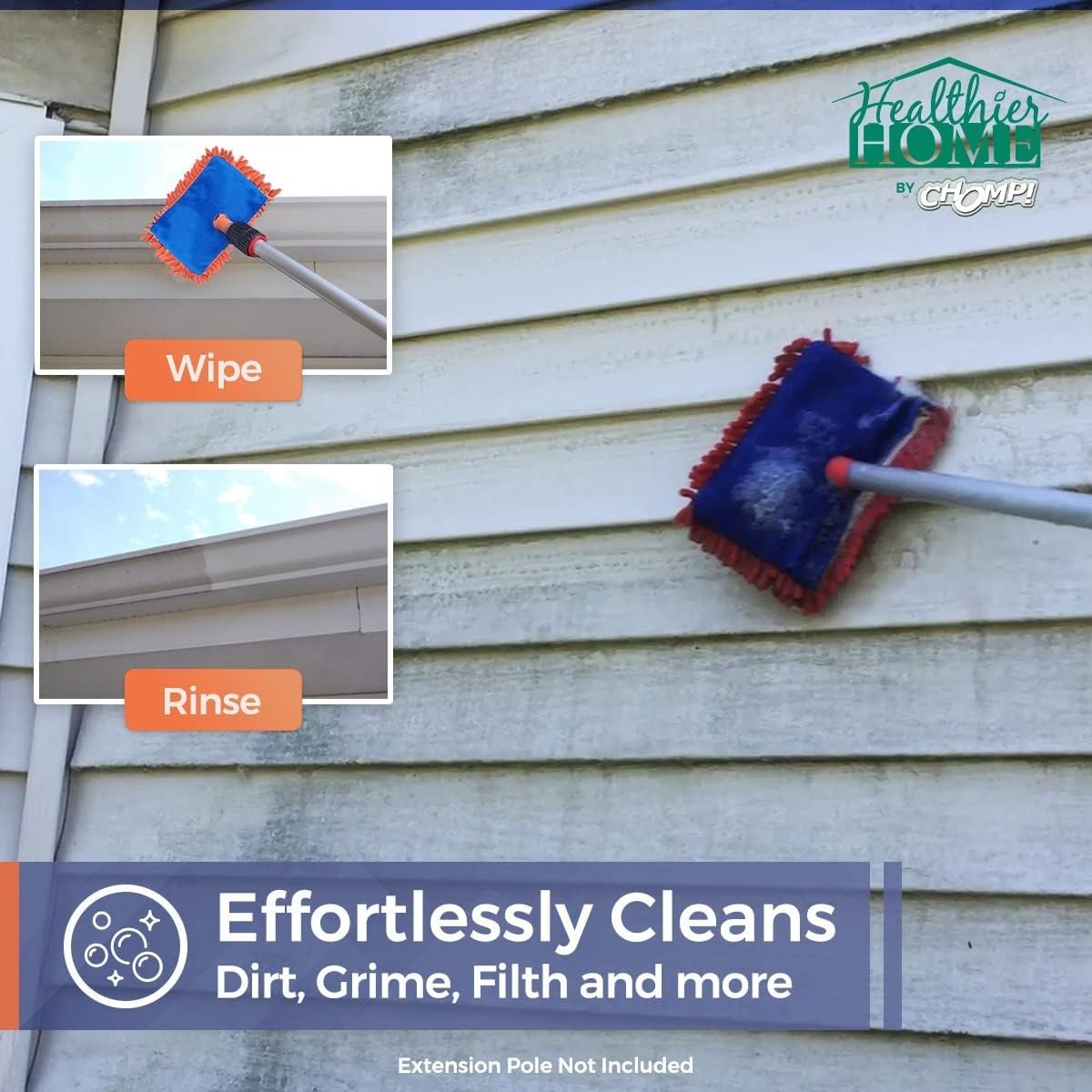 Eco-Friendly Microfiber Gutter Cleaner Tool – Safe for Ground Use & Easy to Use