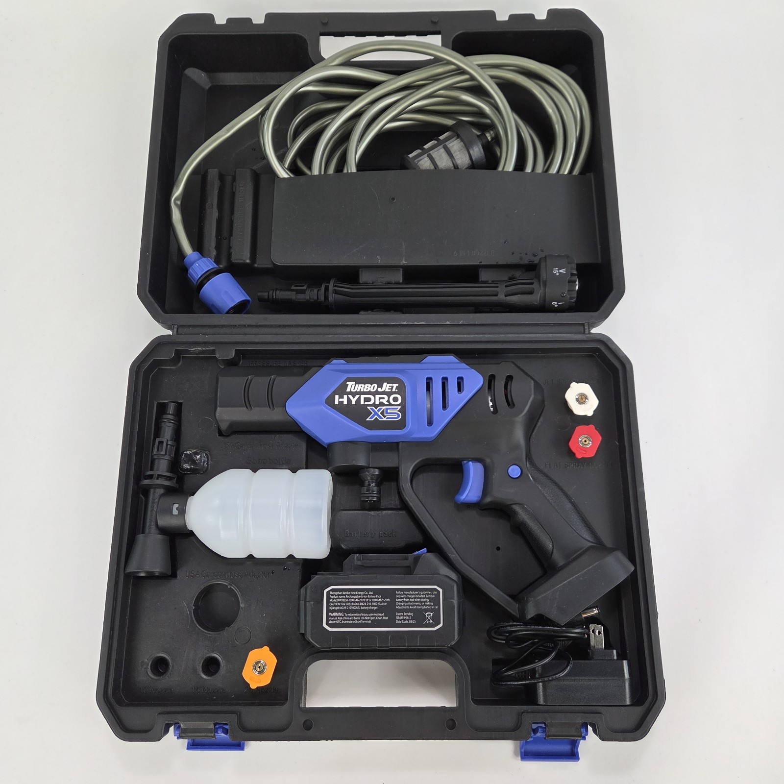 Turbo Jet Hydrox5 Pro Portable Cordless Pressure Washer (21V 3000Mah Battery)