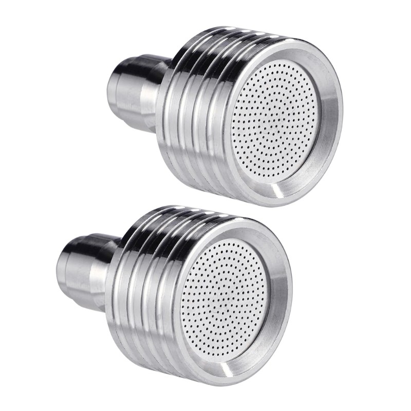 2Pcs Stainless Steel Shower 1/4inch Quick Connection Wash Car Garden Cleaning