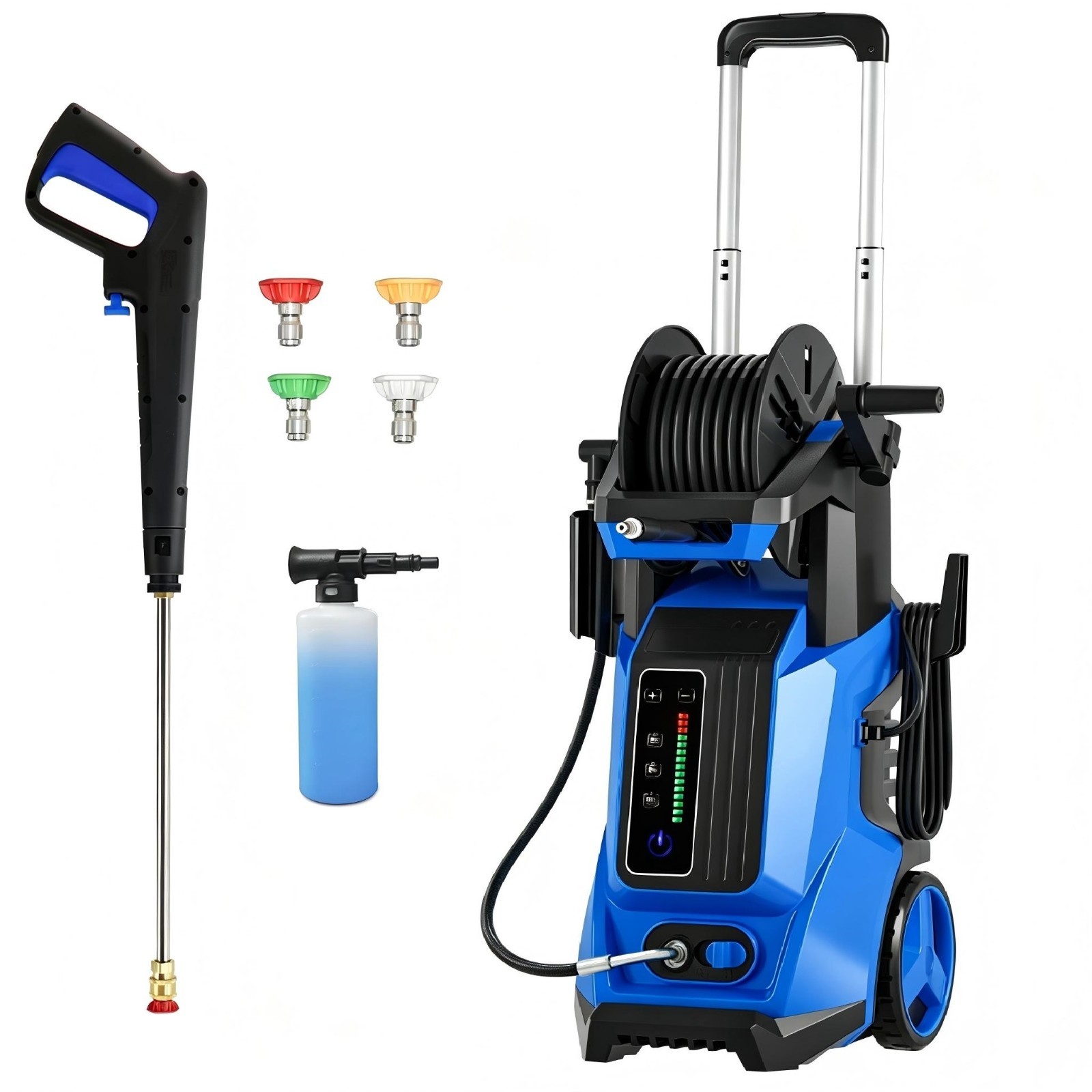 Pressure Washer 4500PSI 4.0GPM, 15-Level Touchscreen, 4 Nozzles, for Driveway