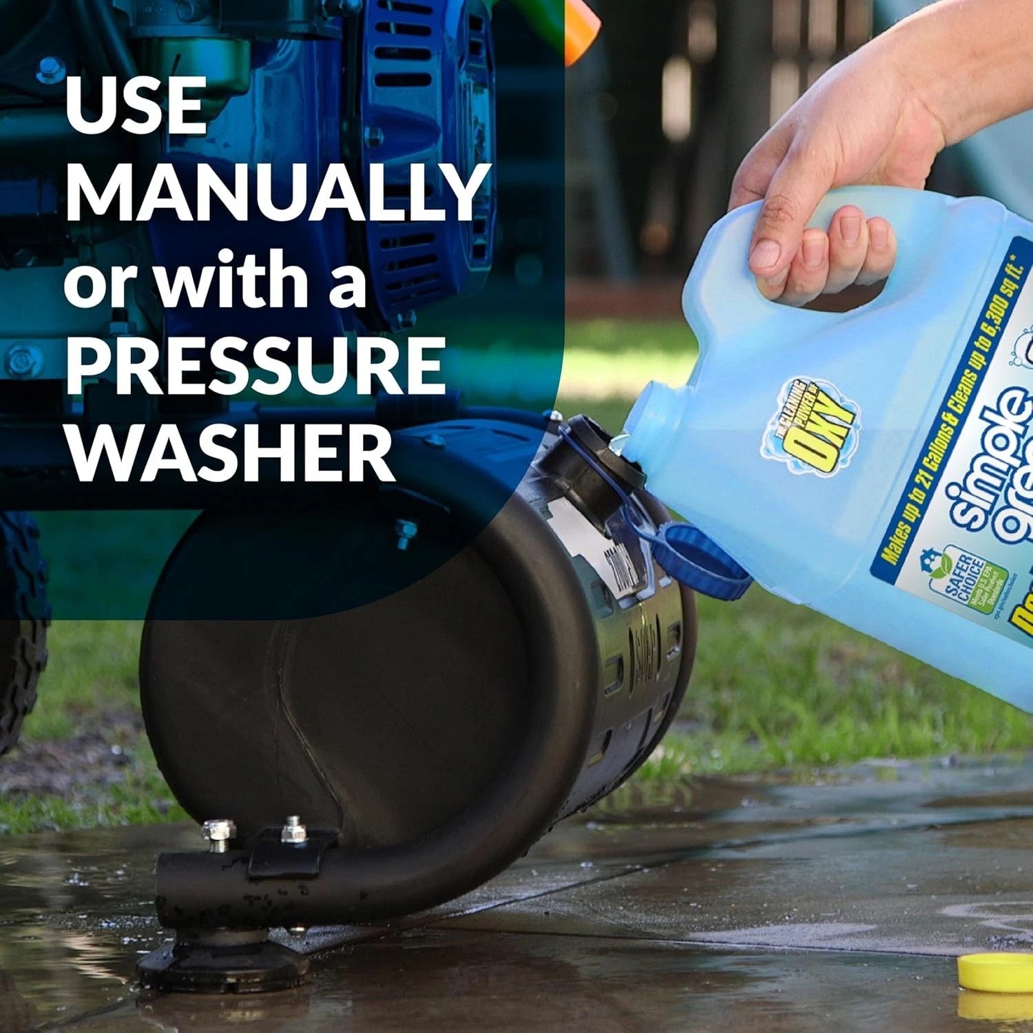 Oxy Solve Deck & Fence Cleaner – Eco-Friendly Pressure Washer Solution 128 Fl Oz