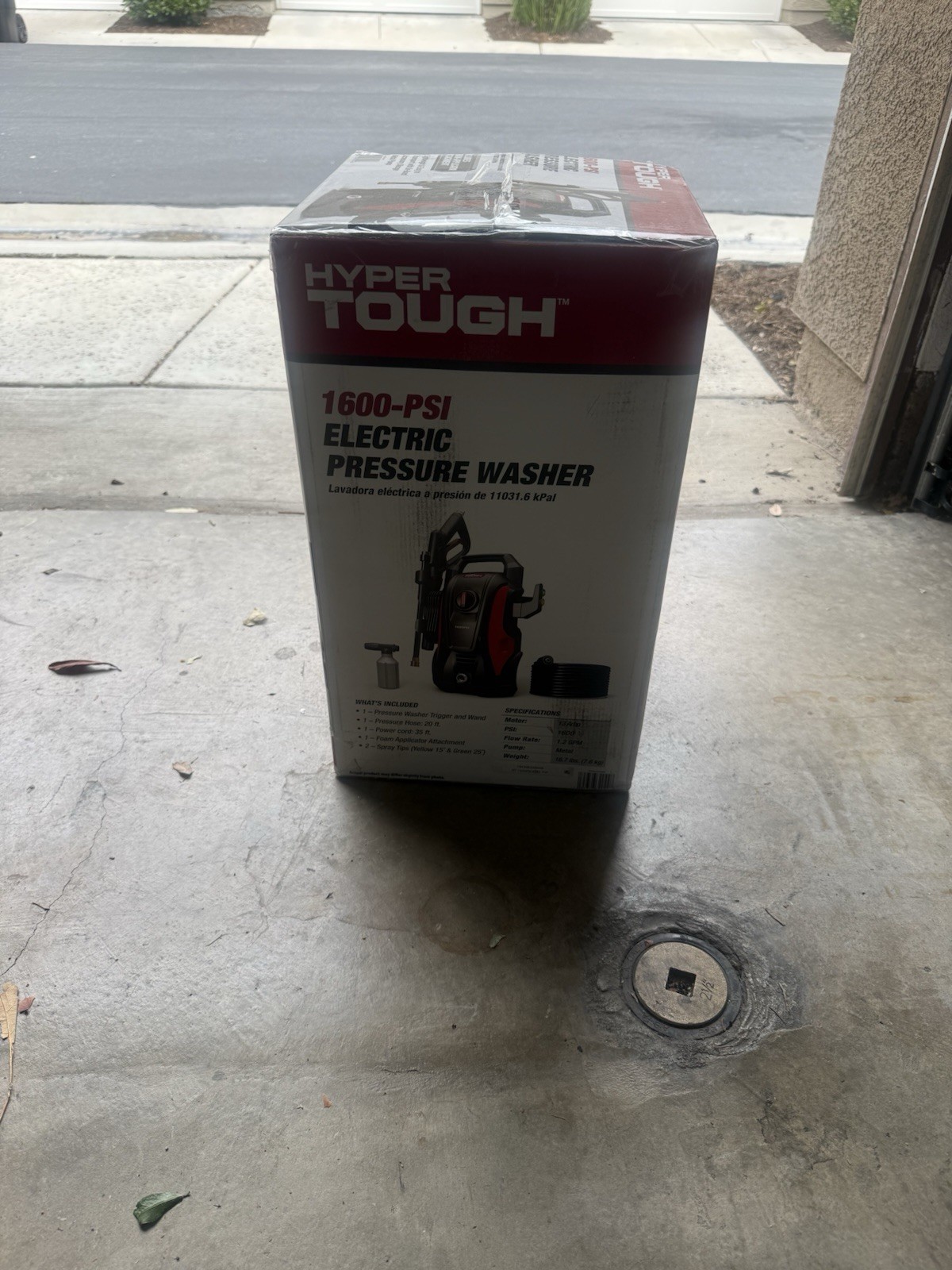 hyper tough pressure washer 1600 Psi
