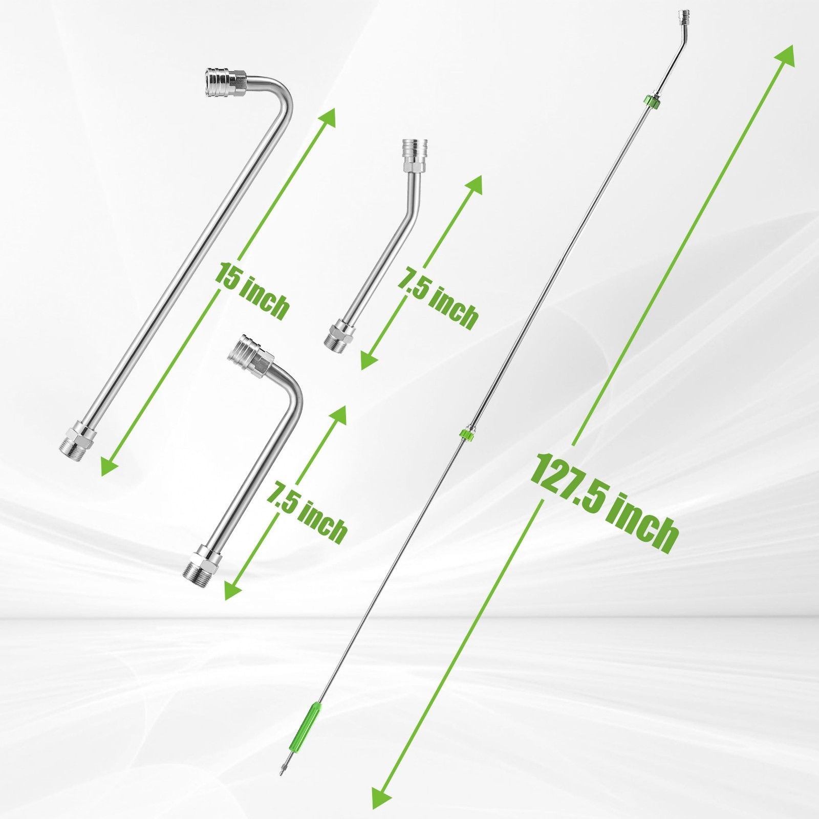 Pressure Washer Extension Wand, 120” Power Washer Wand Extension with Molded Gri