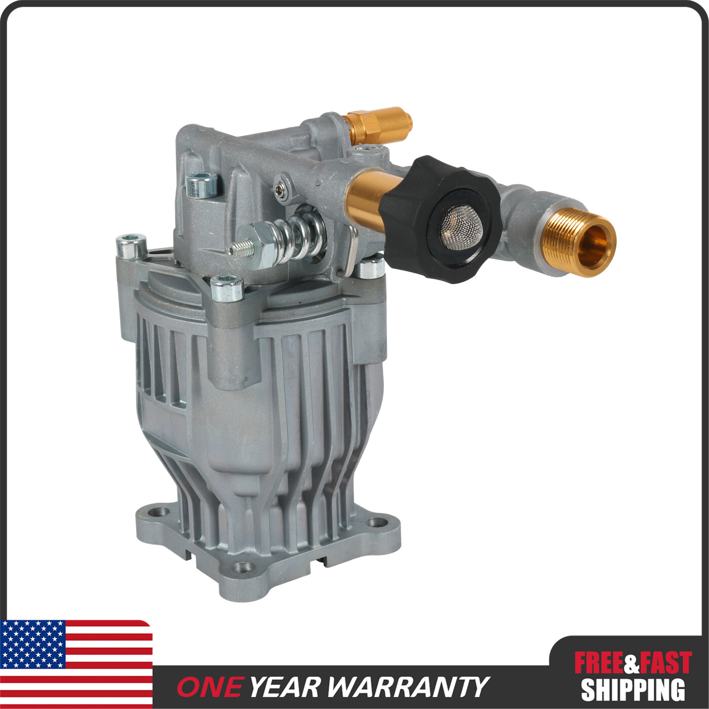 3300 PSI 2.4 GPM 3/4″ Shaft New Axial Cam 90028 Pressure Washer Pump Kit