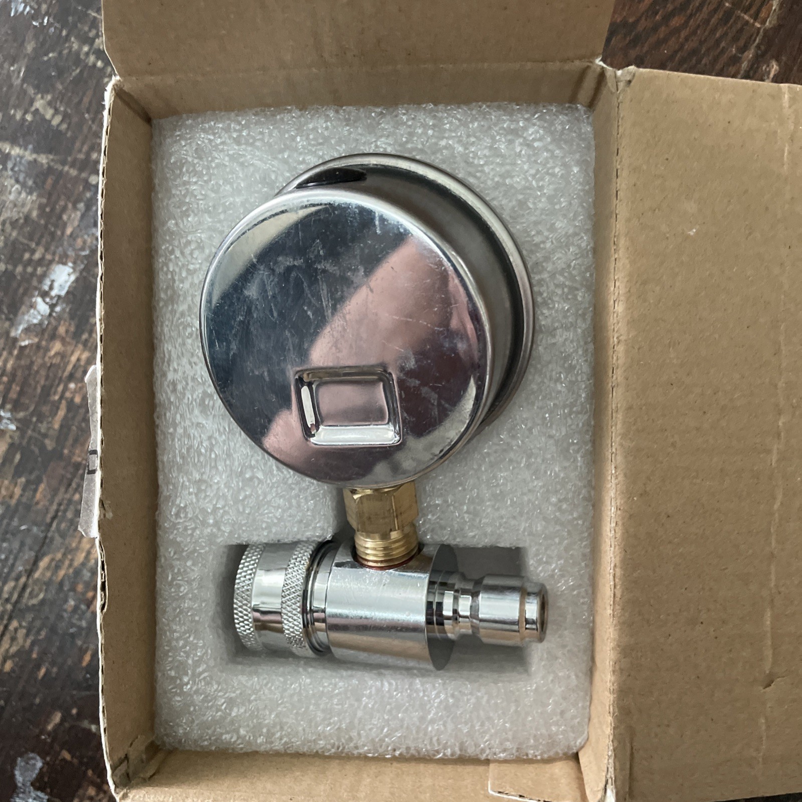6000 PSI Pressure Washer Gauge With Stainless Steel and Brass Construction New