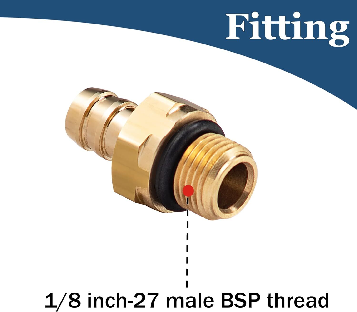 Chemical Injector Kit Soap Injector for Pressure Washer 1/8 Inch 27 Male BS