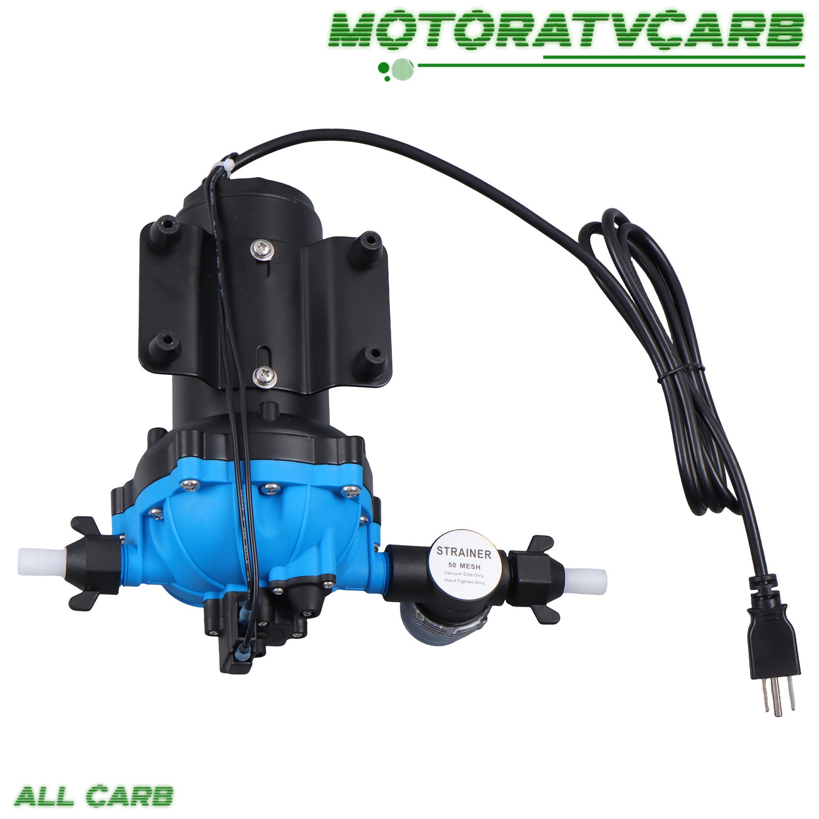 ALL-CARB Water Pressure Booster Diaphragm Pump 5-chamber 110V AC 80PSI 6GPM