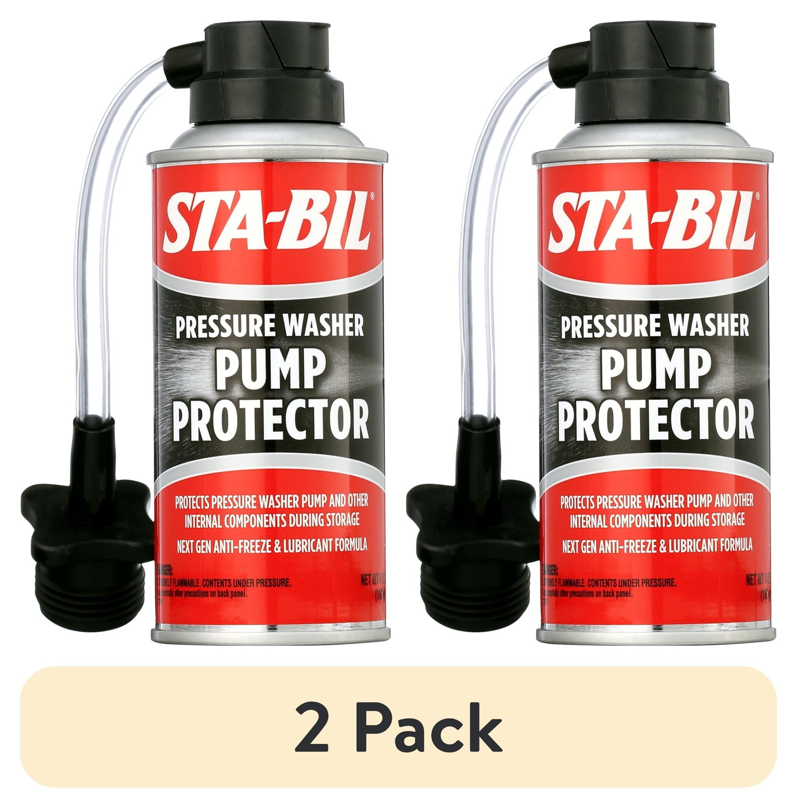 2 PACK-Pressure Washer Pump Protector Pistons Seal Saver Anti-Freeze STA-BIL 4oZ