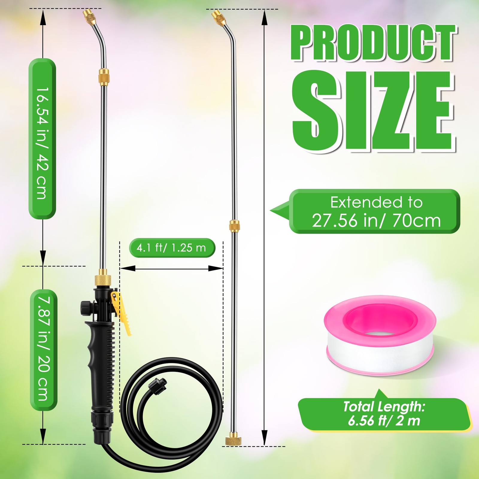 Enhon Replacement Sprayer Wand Compatible with Ryobi P2803 P2800, 29″, Yellow