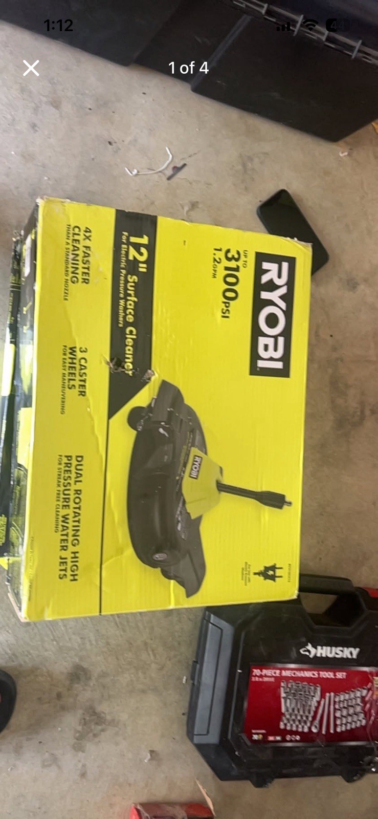 New RYOBI 12″ Surface Cleaner has up to 3100 PSI and 1.2 GPM.
