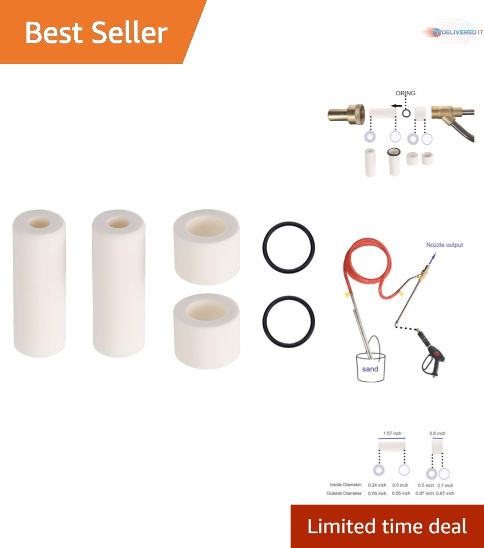 Pressure Washer Sandblasting Nozzle Tips Brass Ceramic 5000 PSI 2-Pack