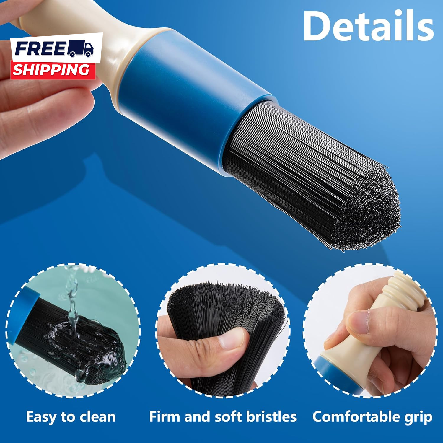 Parts Washer Brush with 31 Inch Hose Wear Resistant Parts Cleaning Brush Parts