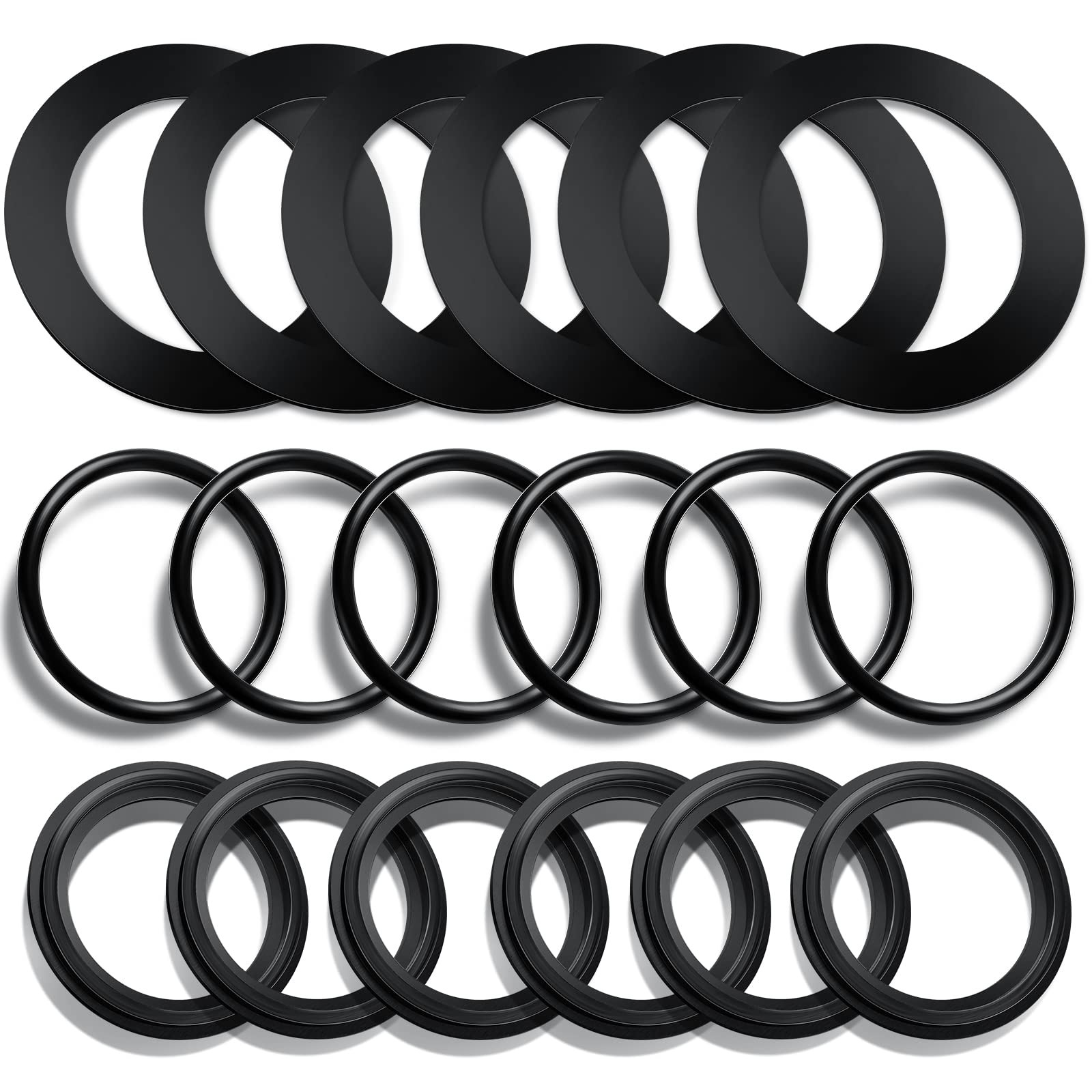 18 Pieces 25076RP O Ring Washer for 1 1/2 Inch Fittings Washer and Ring with …