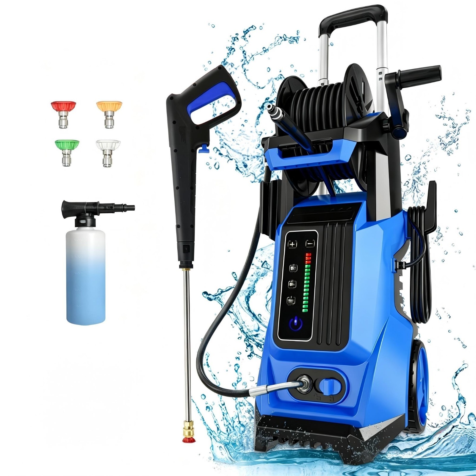 Pressure Washer 4500PSI 4.0GPM, 15-Level Touchscreen, 4 Nozzles, for Driveway