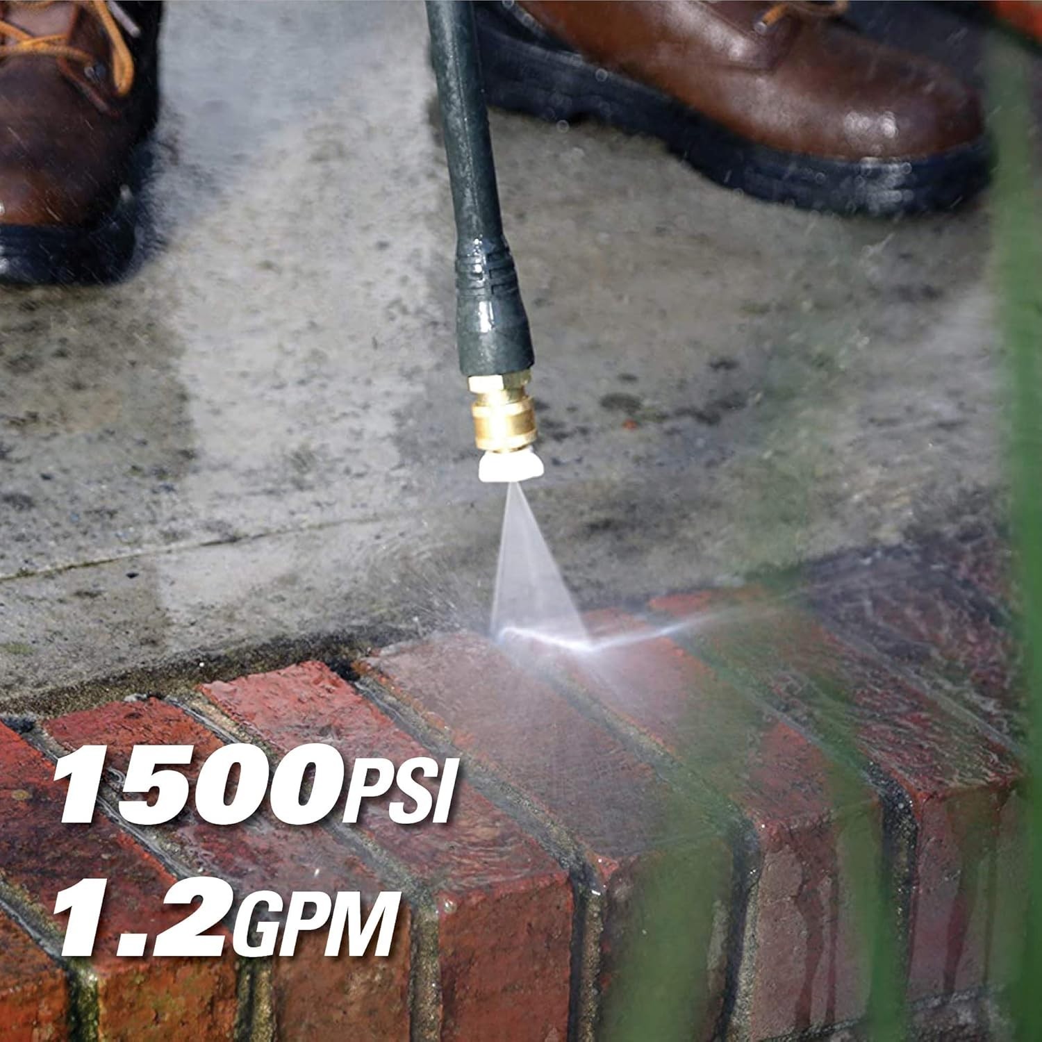 Lightweight 1500 PSI 1.2 GPM Pressure Washer – Versatile Hand-Carry Design