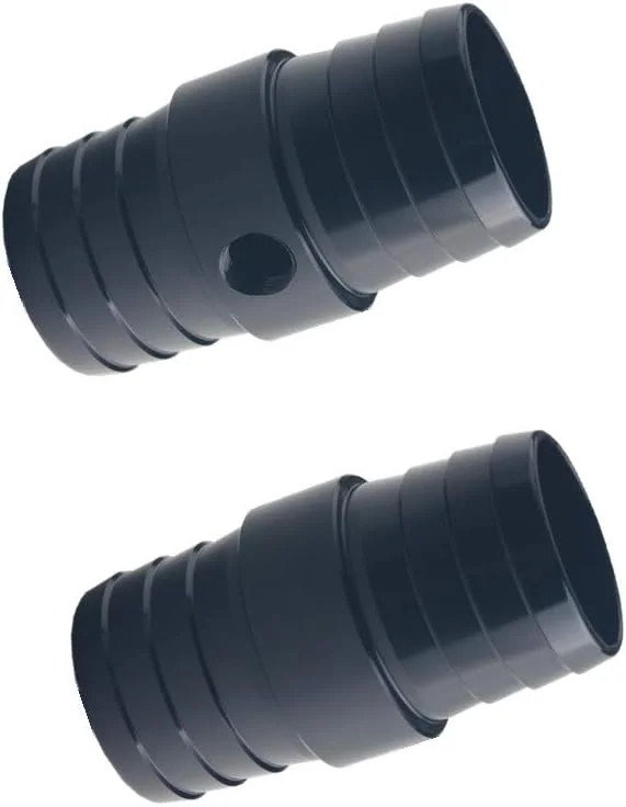 DEWHEL 1-1/4″ Hose w/ 1/8″ NPT Steam Port Adapter Top Radiator LS Swap Black
